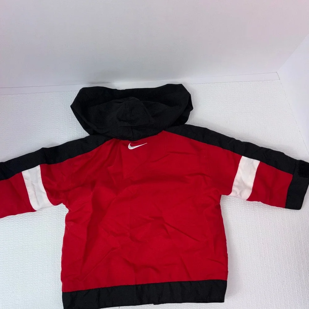Nike Infant Tracksuit Set Jacket Pants Red Black White 12M Outfit - Picture 4 of 6